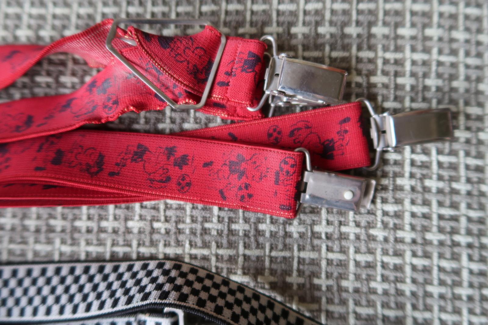 Late 20th Century Set of 3 Vintage Suspenders from USSR: Nostalgic Charm from the 1970s, 1J99 For Sale
