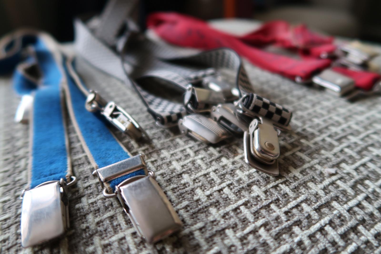 Set of 3 Vintage Suspenders from USSR: Nostalgic Charm from the 1970s, 1J99 For Sale 3