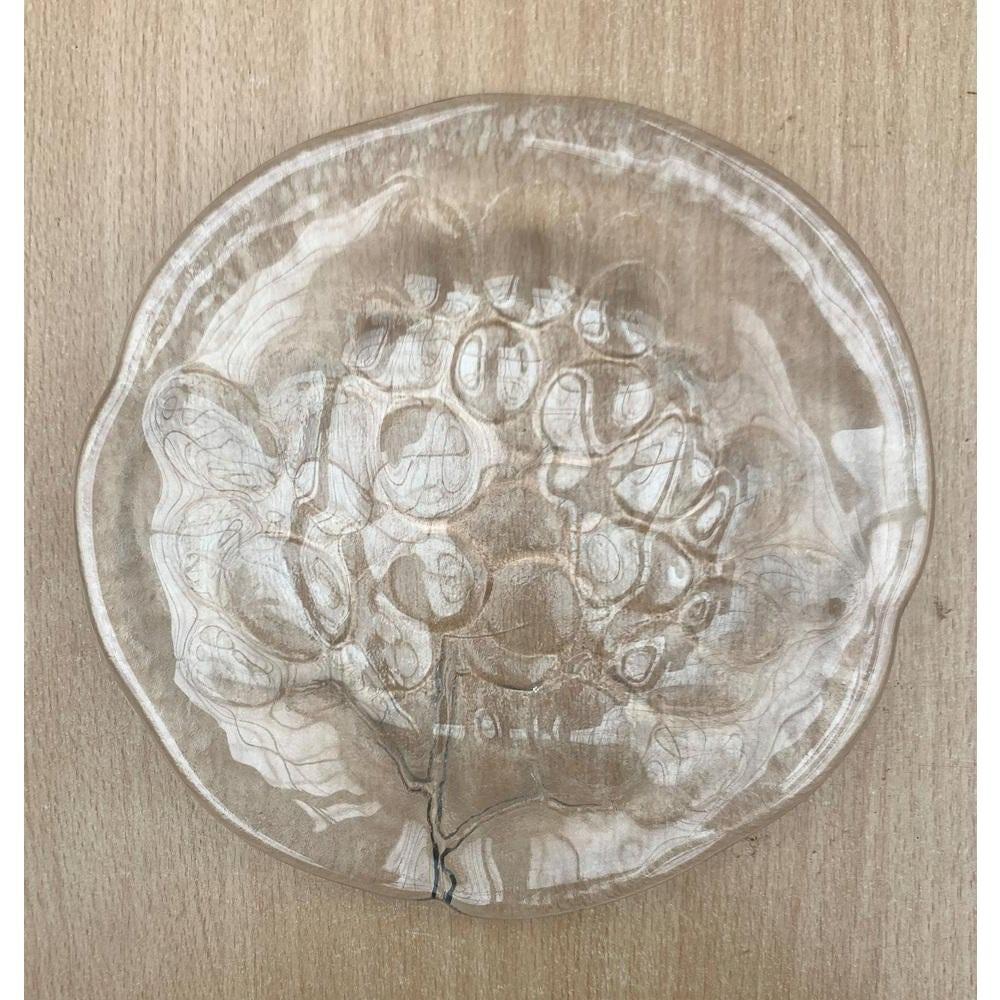 Ensemble de 3 assiettes à raisin en verre d'époque suédoise par Ann Wärff pour Kosta Boda en vente 5
