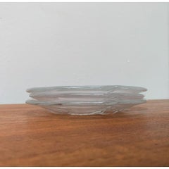 Set of 3 Vintage Swedish Glass Grape Plates by Ann Wärff for Kosta Boda