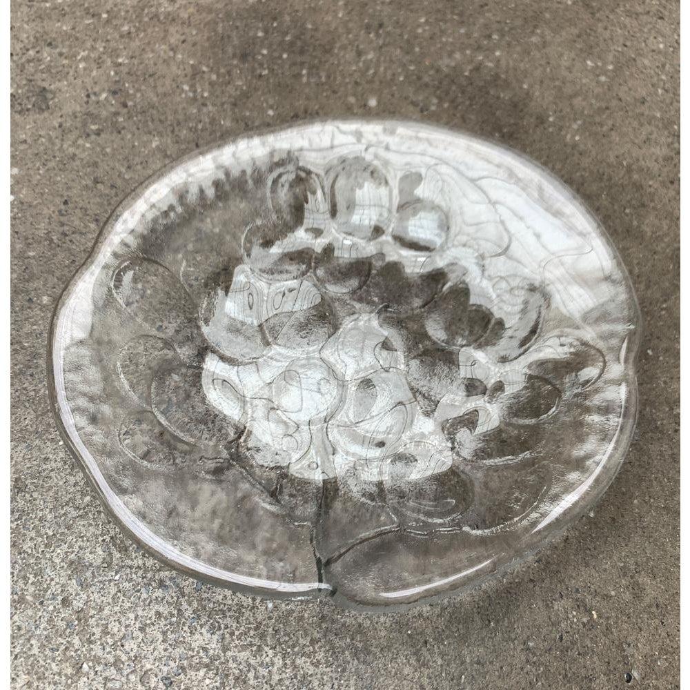 Ensemble de 3 assiettes à raisin en verre d'époque suédoise par Ann Wärff pour Kosta Boda en vente 1