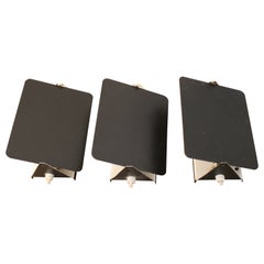 Set of 3 Used swing shutter wall lights, Charlotte Perriand