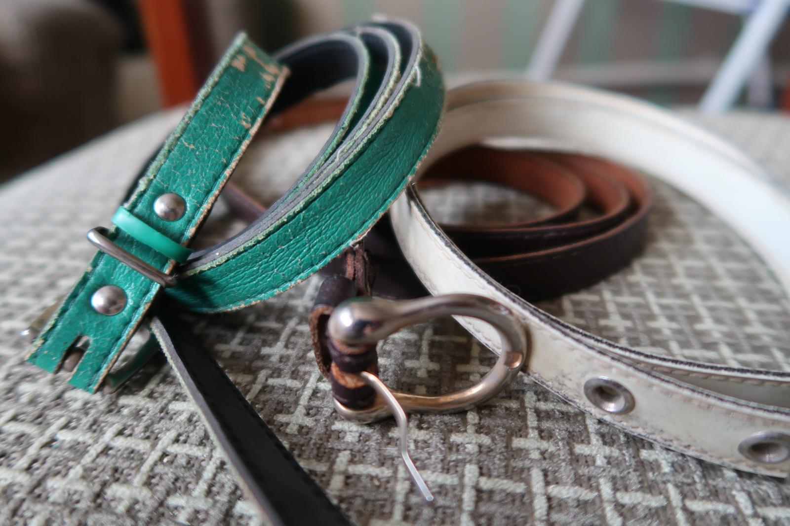 Set of 3 Vintage Thin Leather Belts from USSR: Timeless Elegance, 1970s, 1J96 For Sale 7
