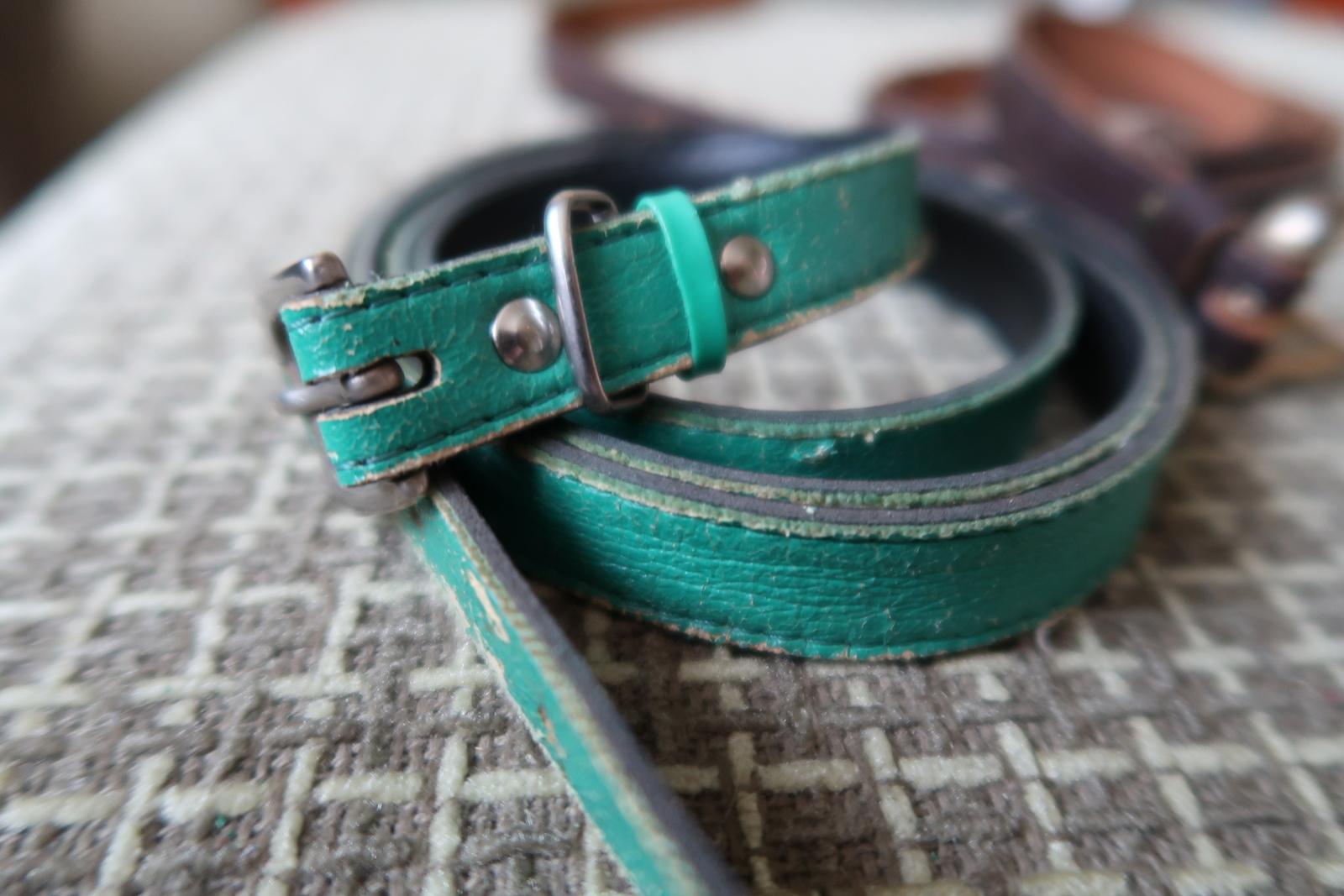 Set of 3 Vintage Thin Leather Belts from USSR: Timeless Elegance, 1970s, 1J96 For Sale 5