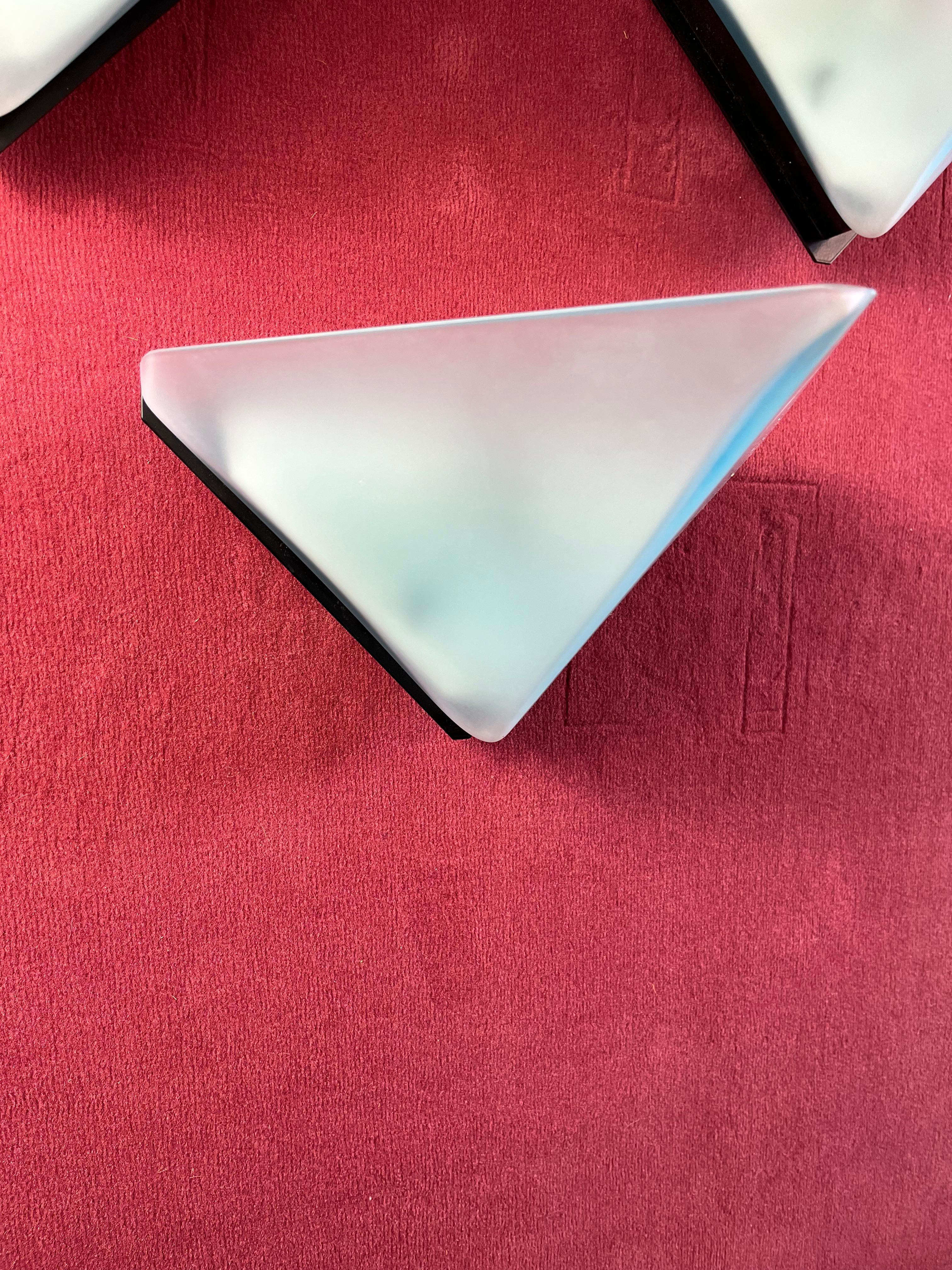 Set di 3 triangoli vintage  Lampade da parete 
