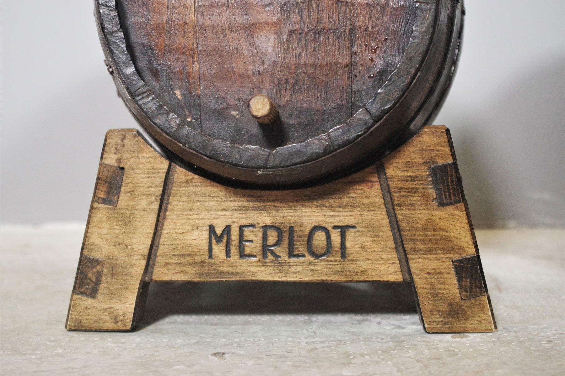 Mid-20th Century Set of 3 Vintage Wine Barrels, 1950s For Sale
