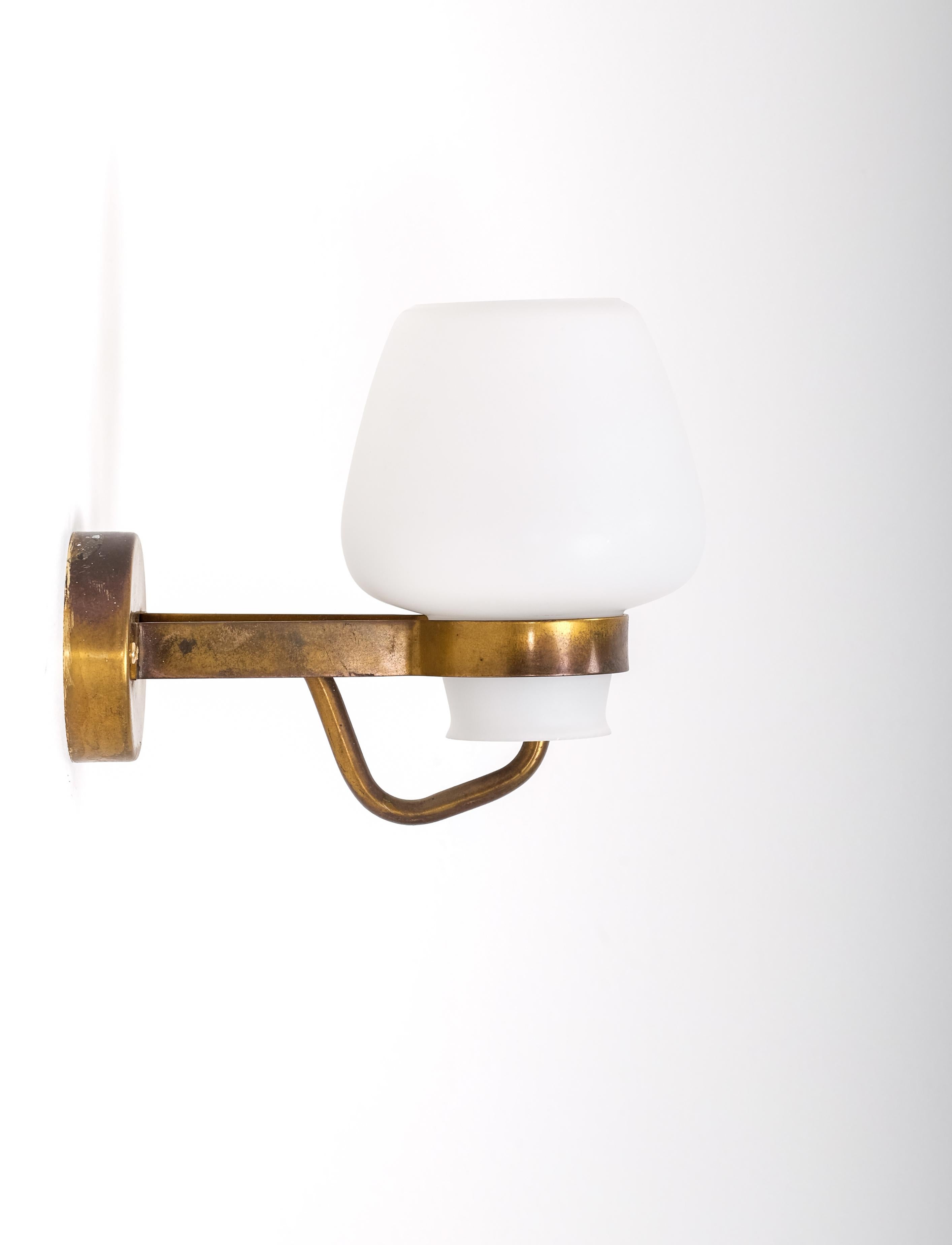 Set of 3 Wall Lamps by Gunnar Asplund, Sweden, 1940s In Good Condition In Stockholm, SE