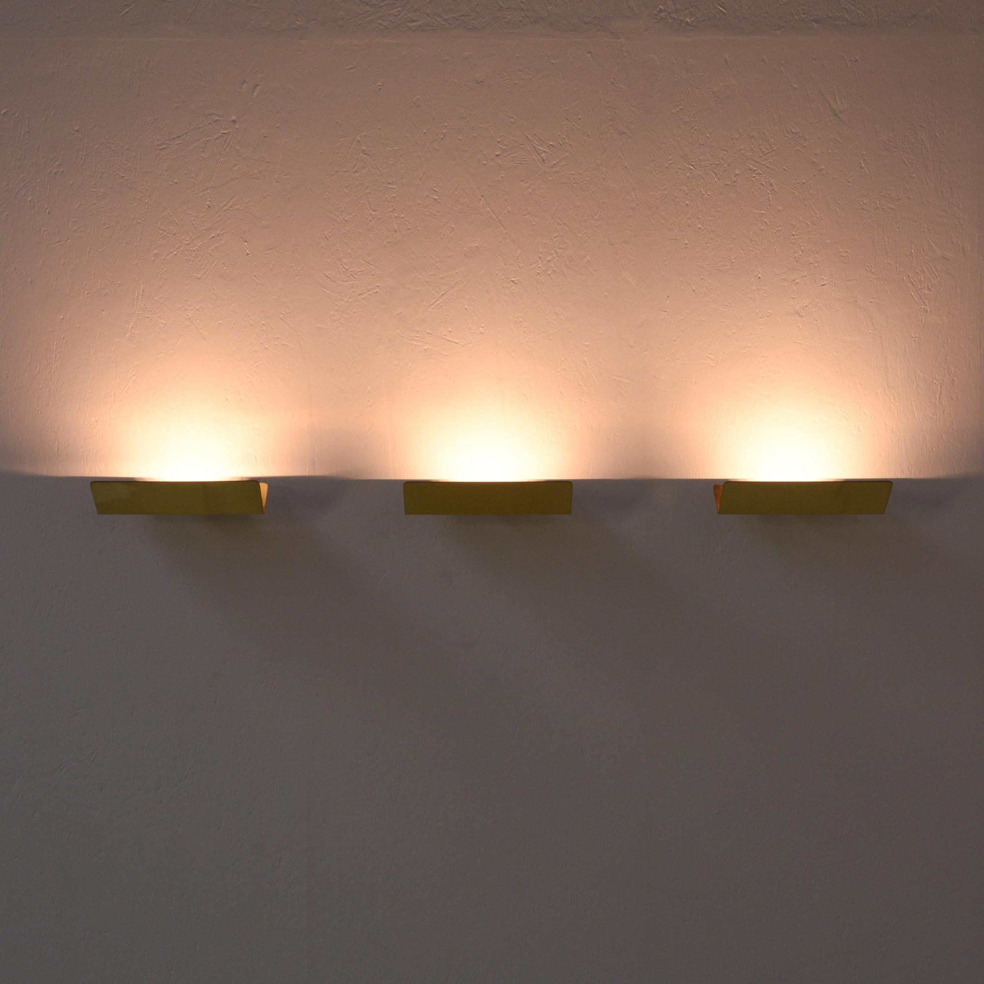 Set of 3 Wall Lamps by Paul Gillis for Light In Good Condition In Vlimmeren, BE