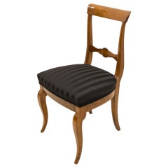 Set of 3 Walnut Biedermeier Chairs, Germany, 19th Century