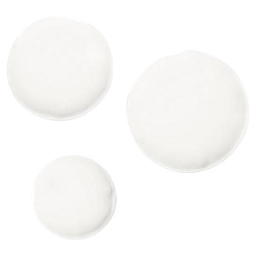 Set von 3 weißen, matten Pin-Wandschmuck von Zieta