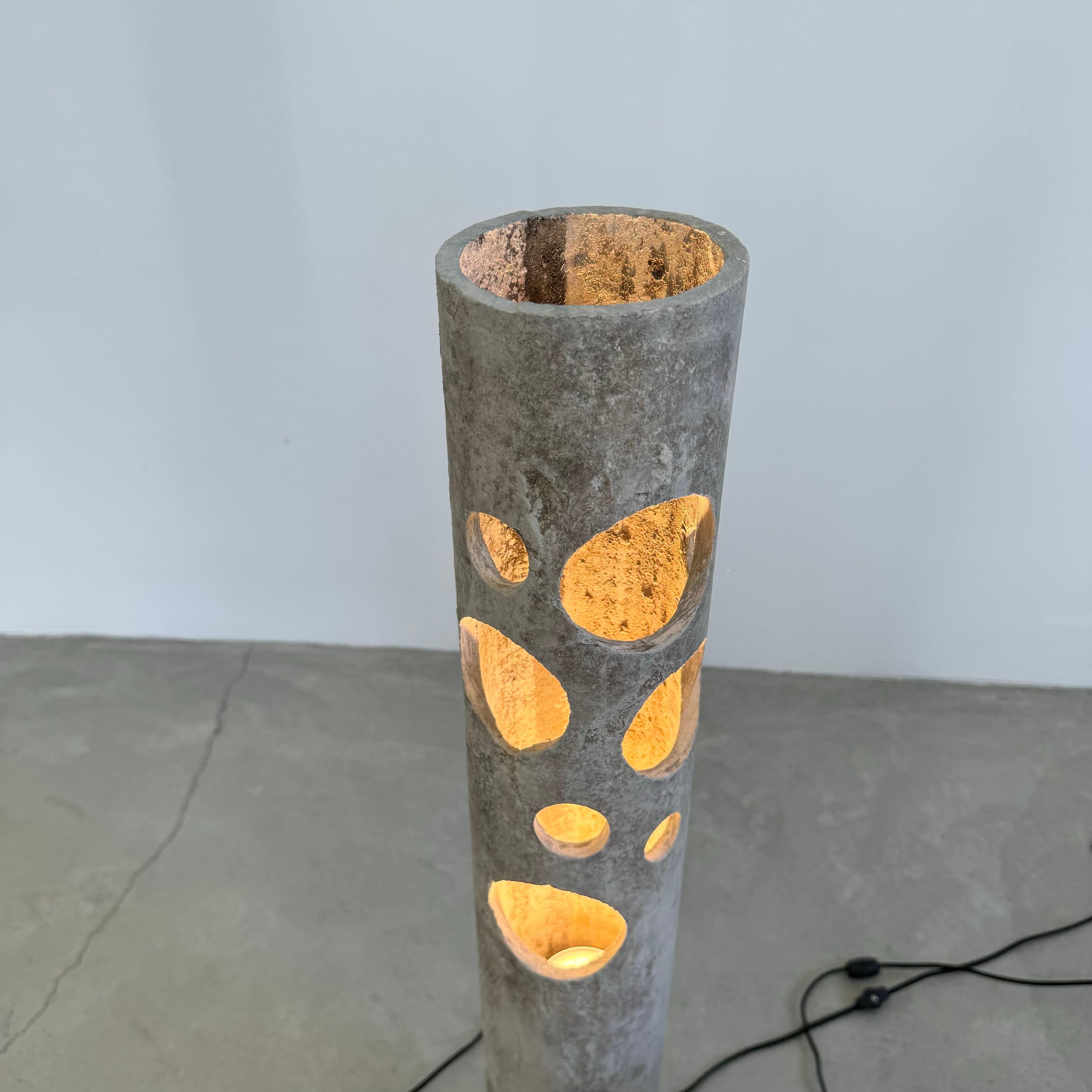Set of 3 Willy Guhl Concrete Table Lamps, 1960s Switzerland For Sale 2