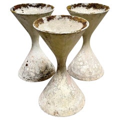 Set of 3 Willy Guhl 'Diabolo' Planters, Switzerland 1960s