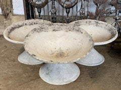 Set of 3 Willy Guhl Tilted Planters