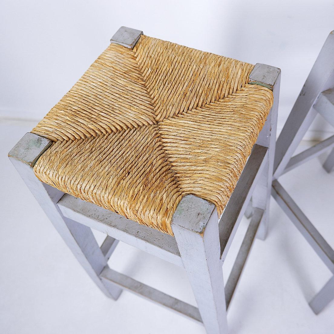Juego de 3 taburetes de bar con asiento de madera Rush en venta 3
