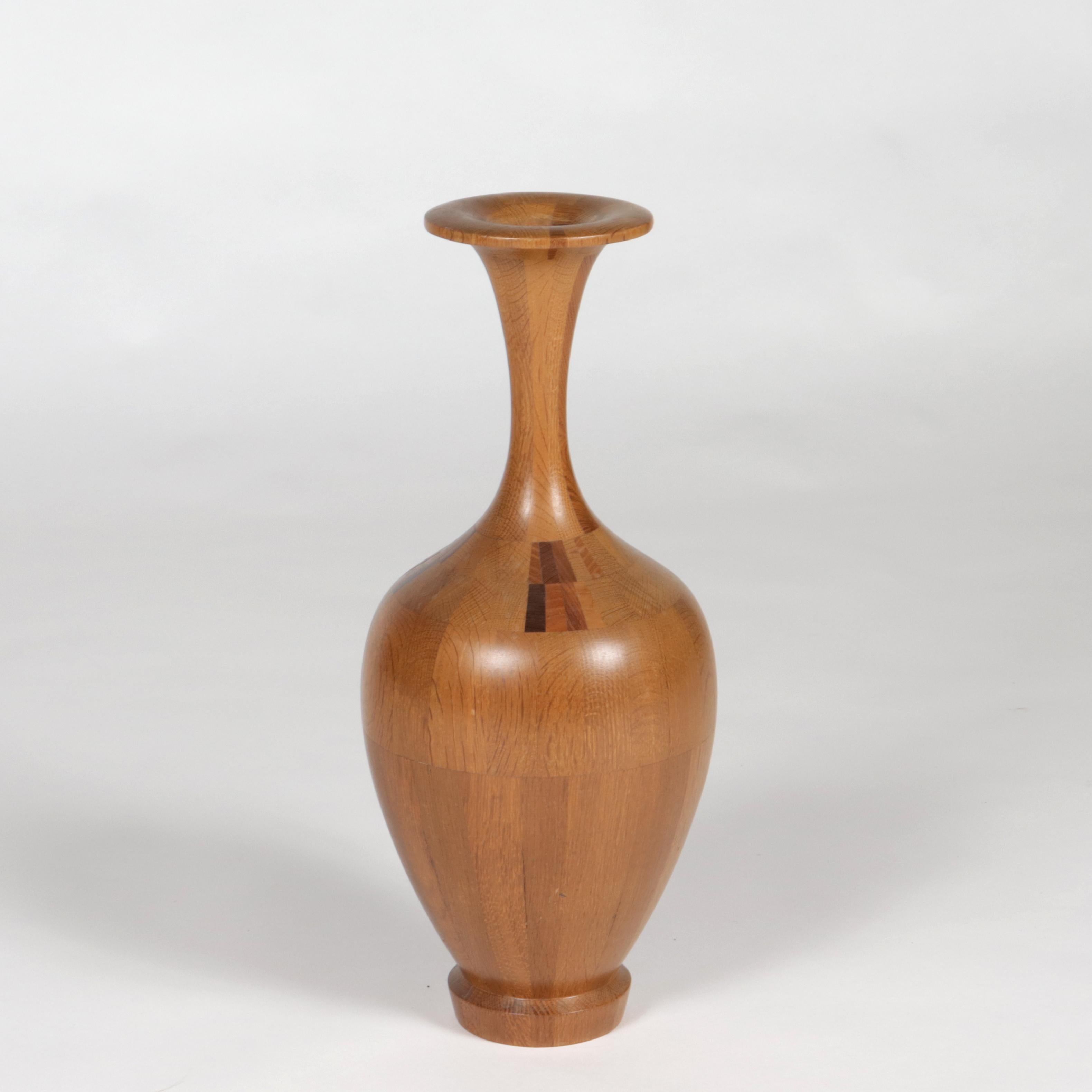 Mid-20th Century Set of 3 Wooden Vases by Maurice Bonami, C. 1960