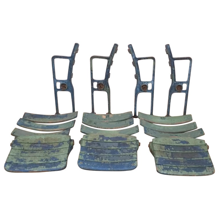 Set of 3 Yankee Stadium Seats in Original Condition at 1stDibs