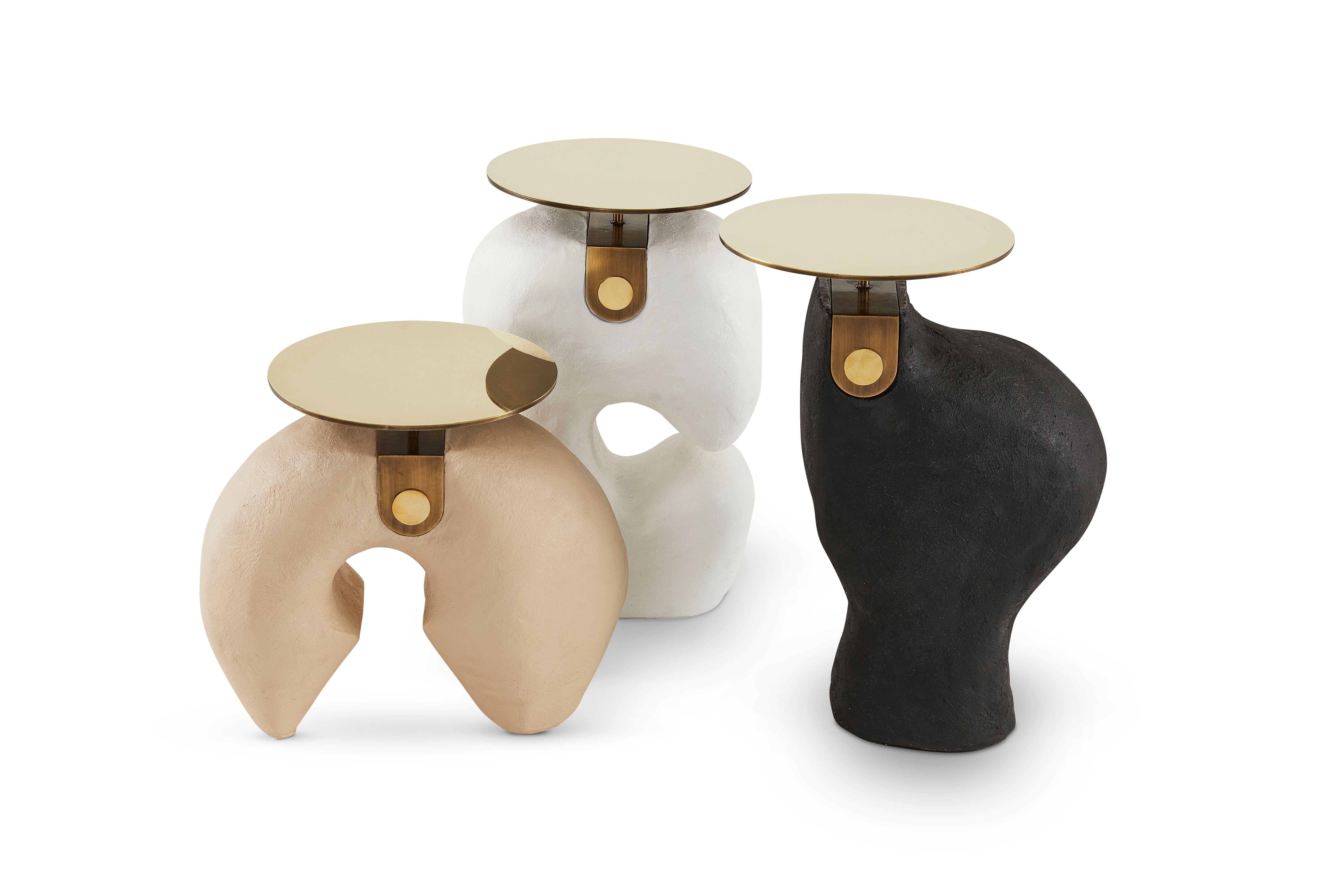 South African Set of 3 Yoruba Side Tables by Egg Designs For Sale