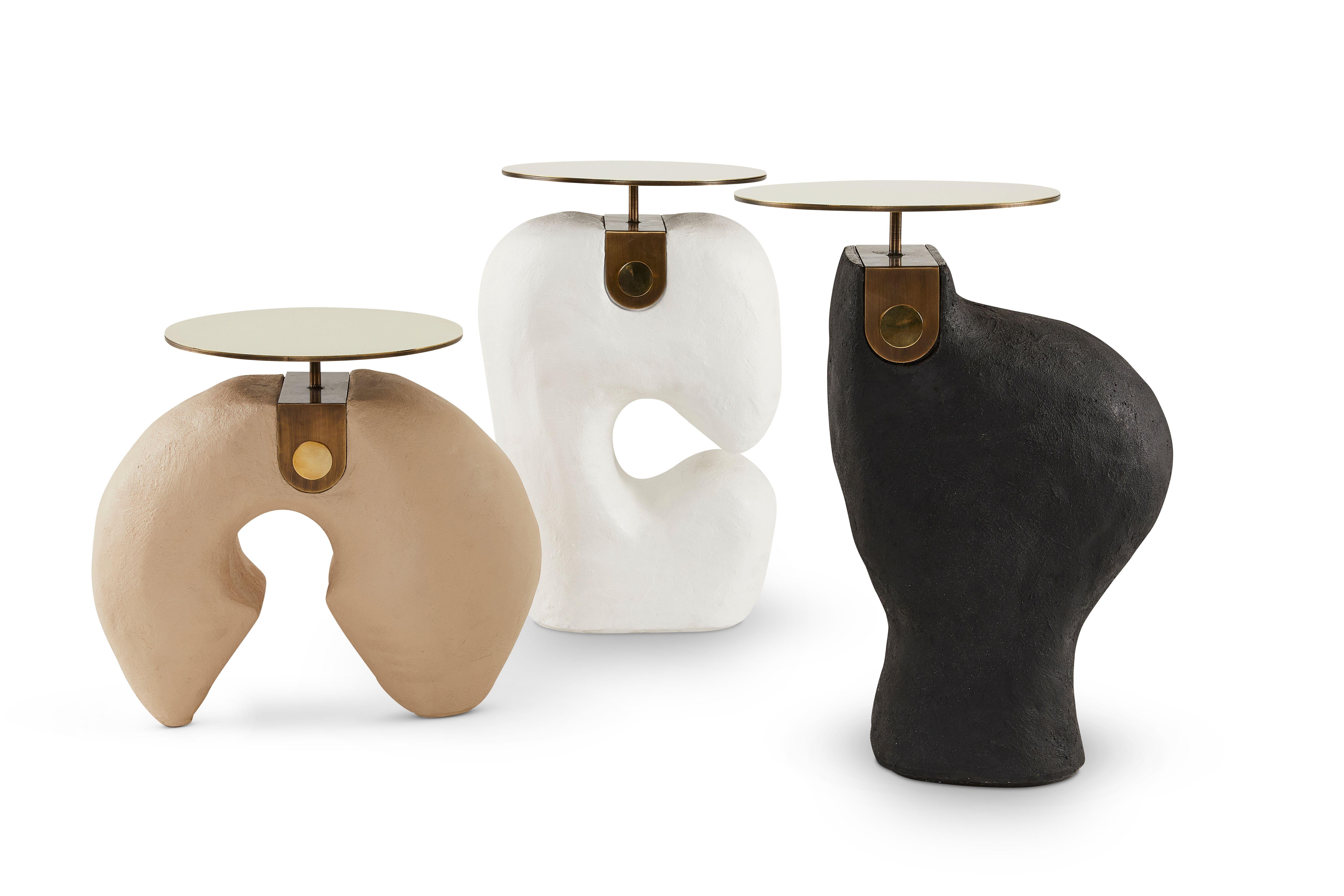 South African Set of 3 Yoruba Side Tables by Egg Designs