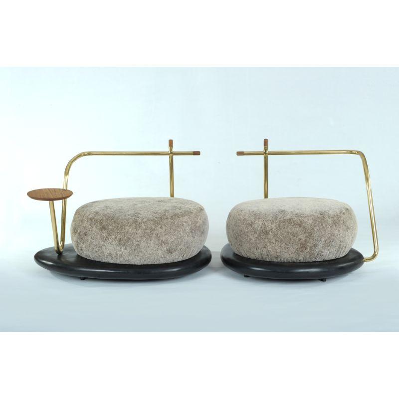 Set of 3 Zen Stones 'A, B & C', Sittings by Masaya In New Condition For Sale In Geneve, CH
