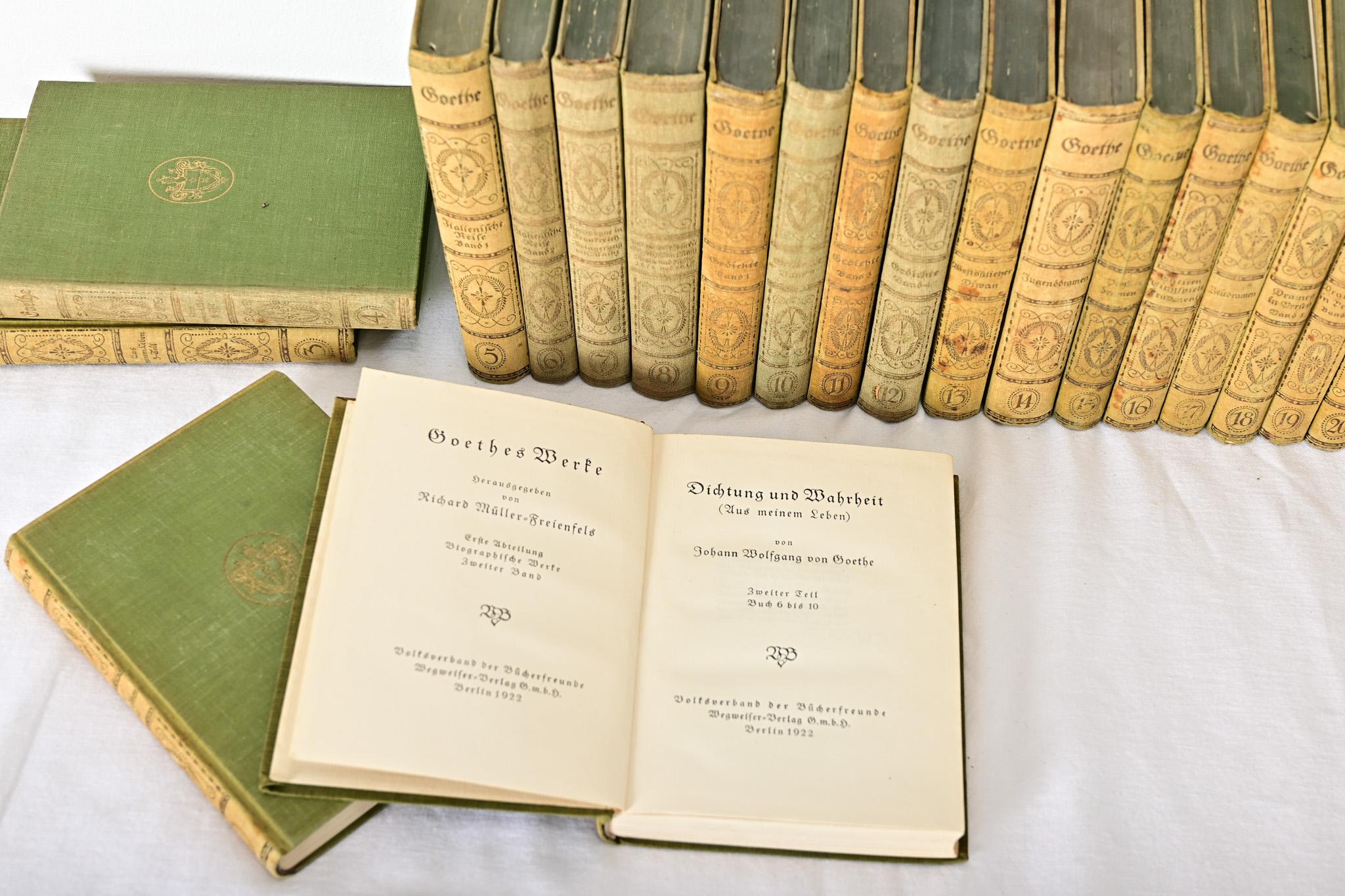 20th Century Set of 30 Books on Goethe For Sale