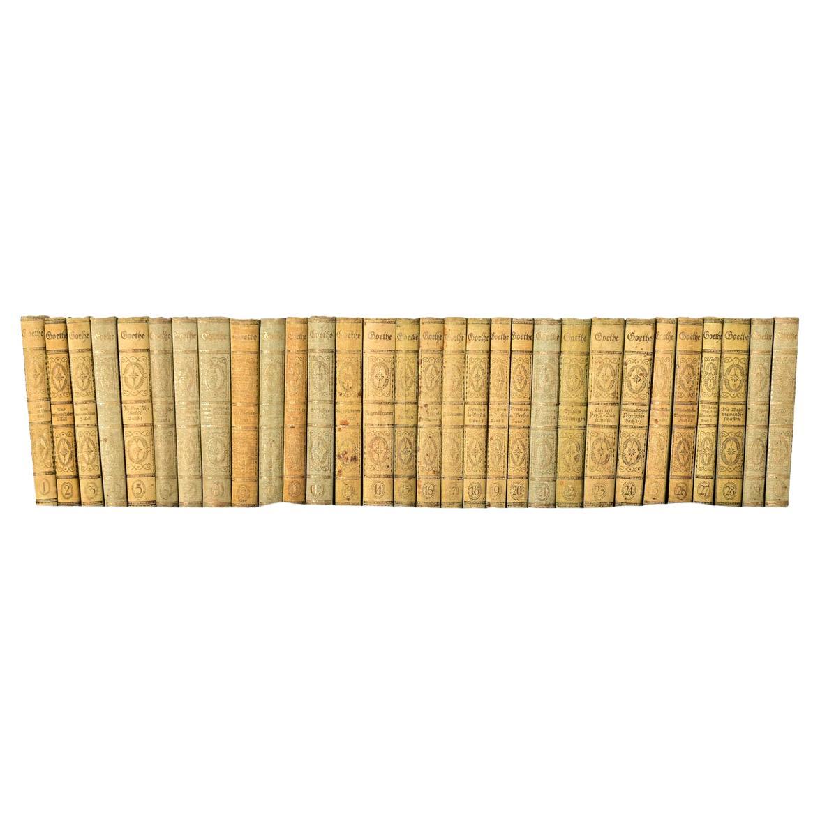 Set of 30 Books on Goethe For Sale