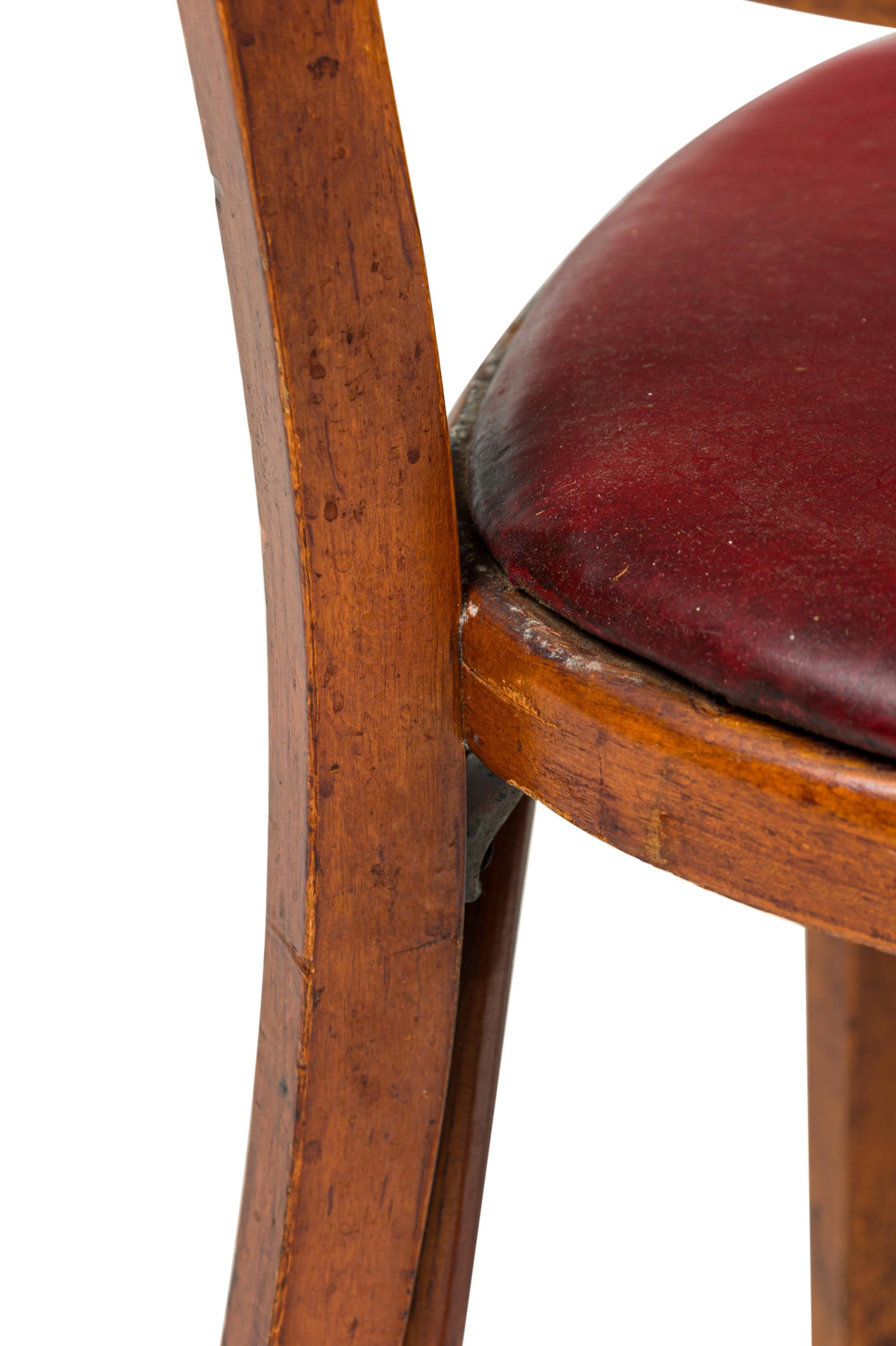 Set of 30 Italian Mid-Century Red Vinyl Dining/ Side Chairs 2