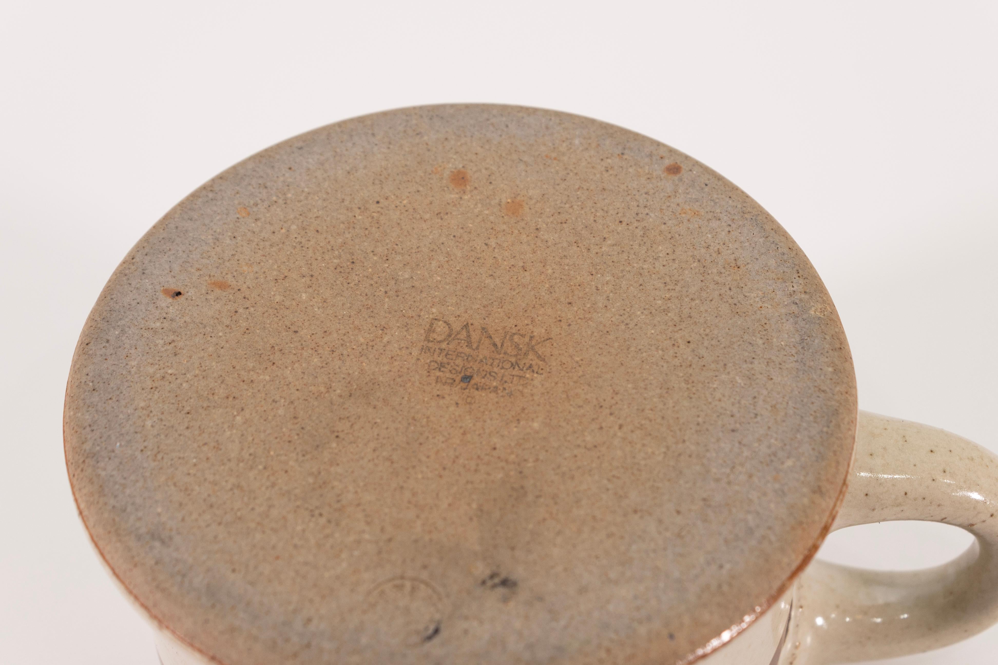 Set di 32 piatti in ceramica Dansk BLT Sandstone Brown e Off White Circa 1980 in vendita 4
