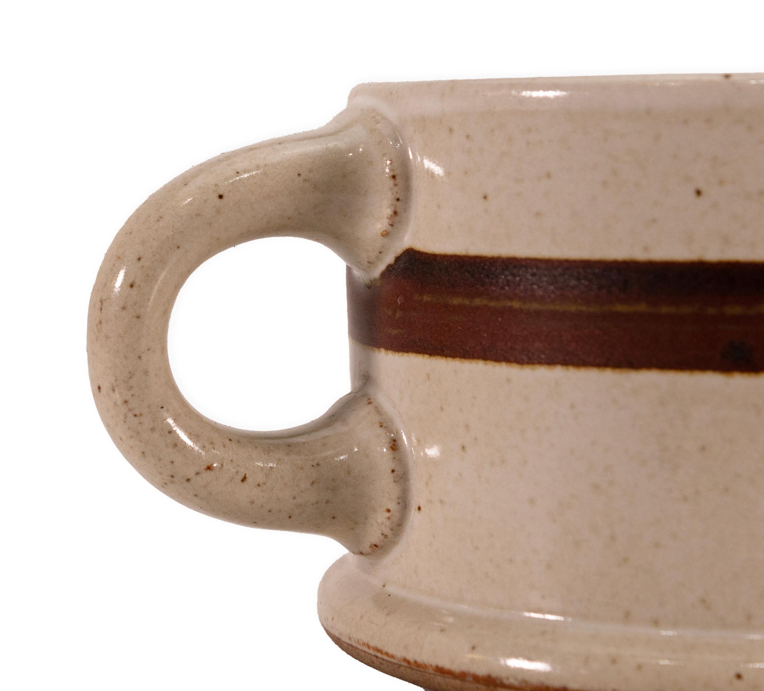 Set di 32 piatti in ceramica Dansk BLT Sandstone Brown e Off White Circa 1980 in vendita 2