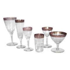 Set of 32 French Victorian Crystal Glasses