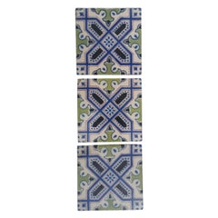 Set of 35 Handmade Antique Ceramic Tiles, Dutch, 1920s