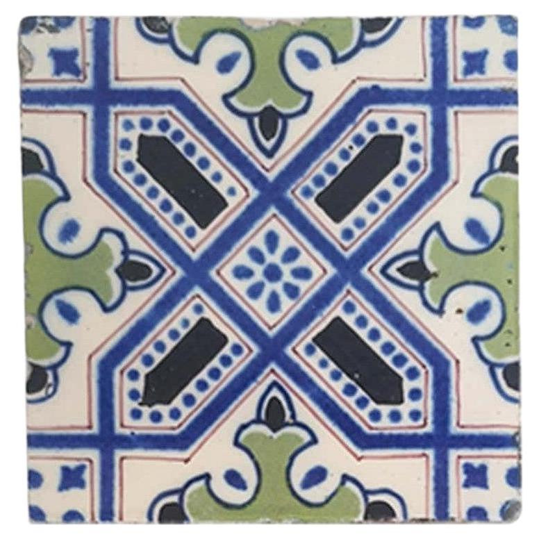 Set of 35 Handmade Antique Ceramic Tiles, Dutch, 1920s