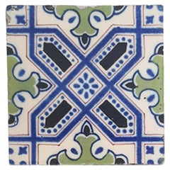 Set of 35 Handmade Antique Ceramic Tiles, Dutch, 1920s