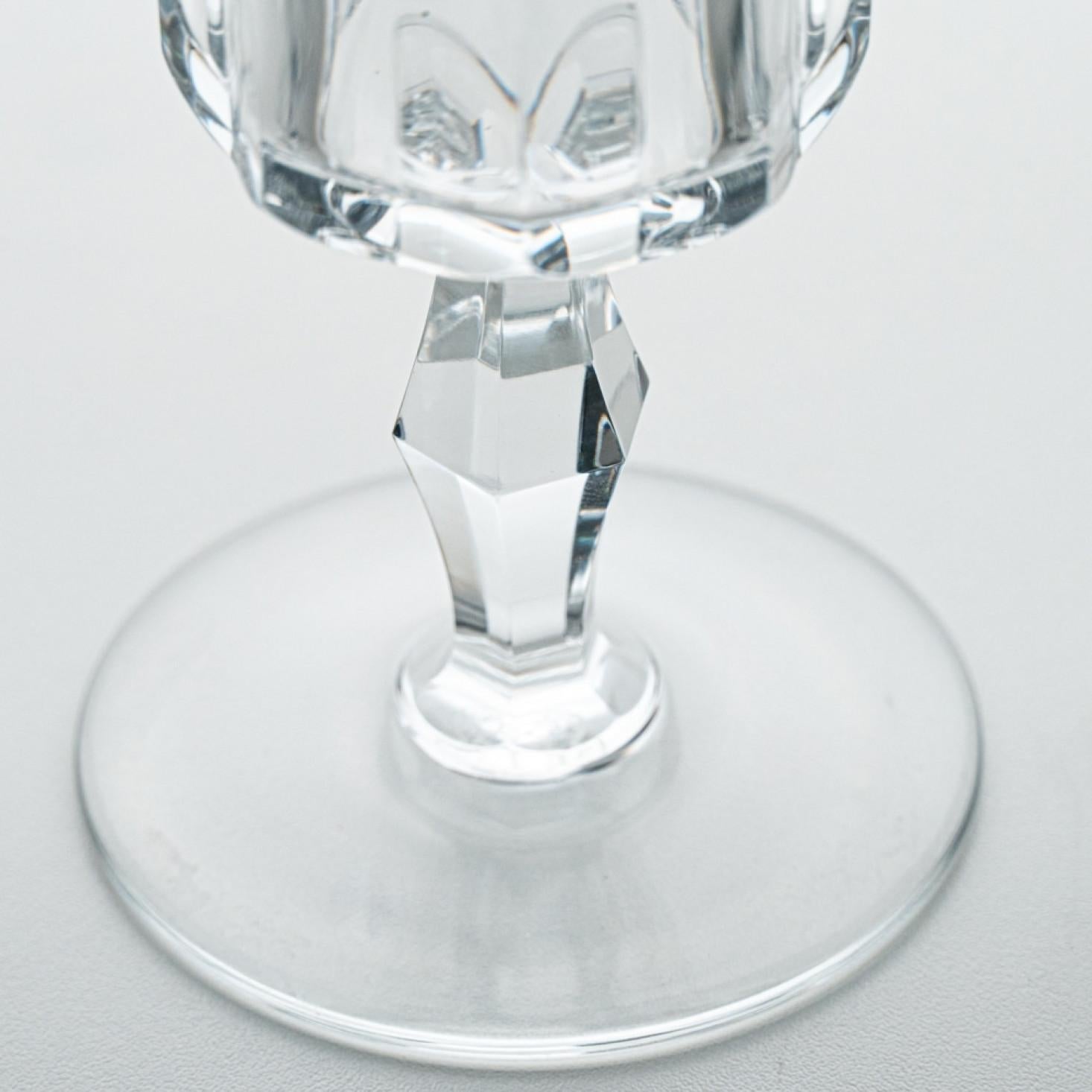 Set of 36 Exquise Baccarat Polignac Crystal Pieces, France, 1950 For Sale 3