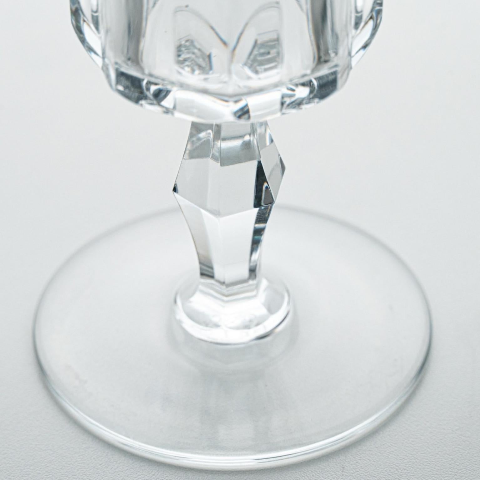 Set of 36 Exquise Baccarat Polignac Crystal Pieces, France, 1950 For Sale 3