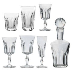 Set of 36 Exquise Baccarat Polignac Crystal Pieces, France, 1950