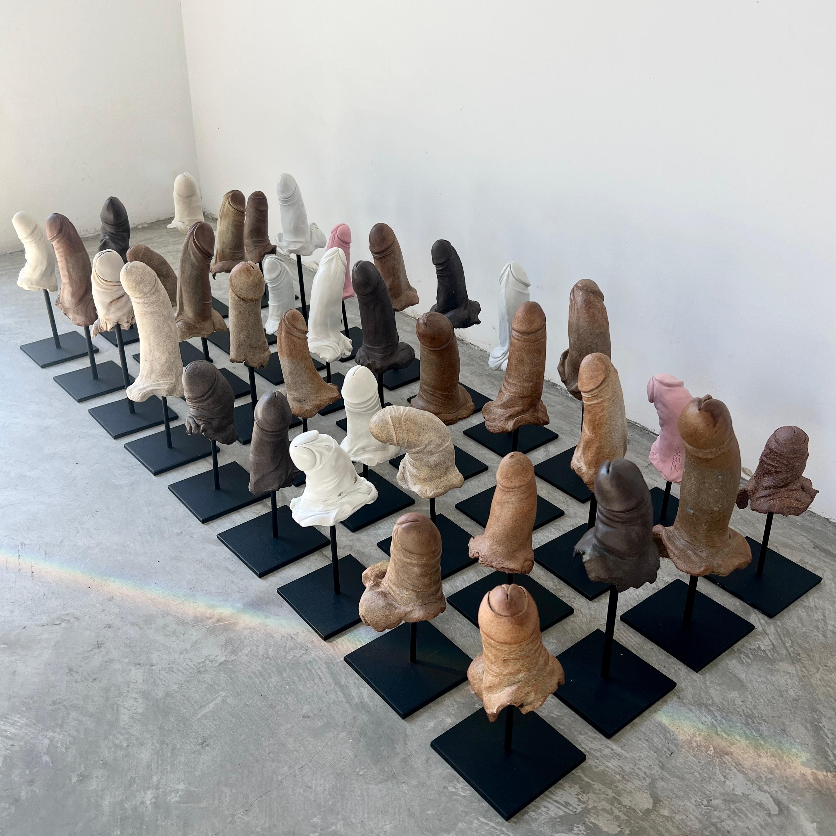 Ensemble de 36 sculptures de phallus sculptées à la main, 2025 USA en vente 2