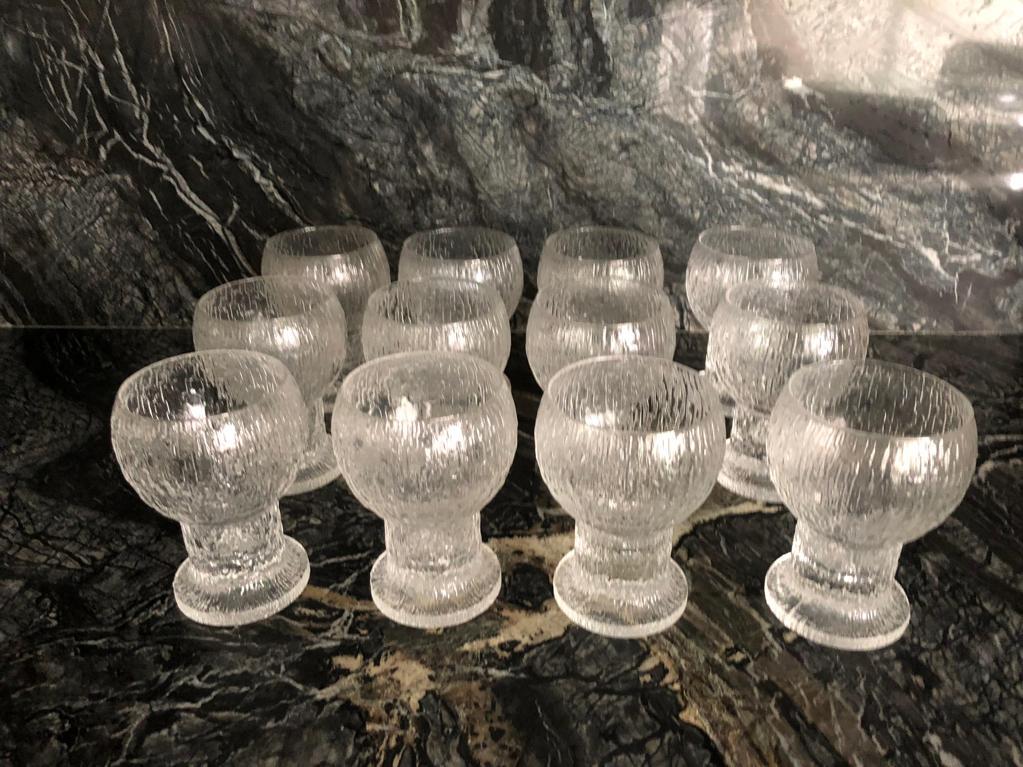 20th Century Set of 36 Iittala Cocktail Barware Glasses Ultima Kekkerit by Timo Sarpaneva  