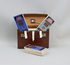 Set Of 37 Bartholomew's Road Maps In Leather Case