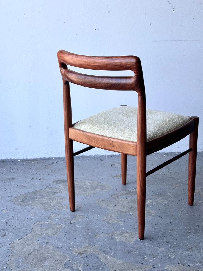 Set of 4 +1 (5) Danish Modern Rosewood Dining Chairs by H.W. Klein for Bramin 1