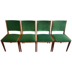 Set of 4 1960s Danish Johannes Andersen Teak Dining Chairs