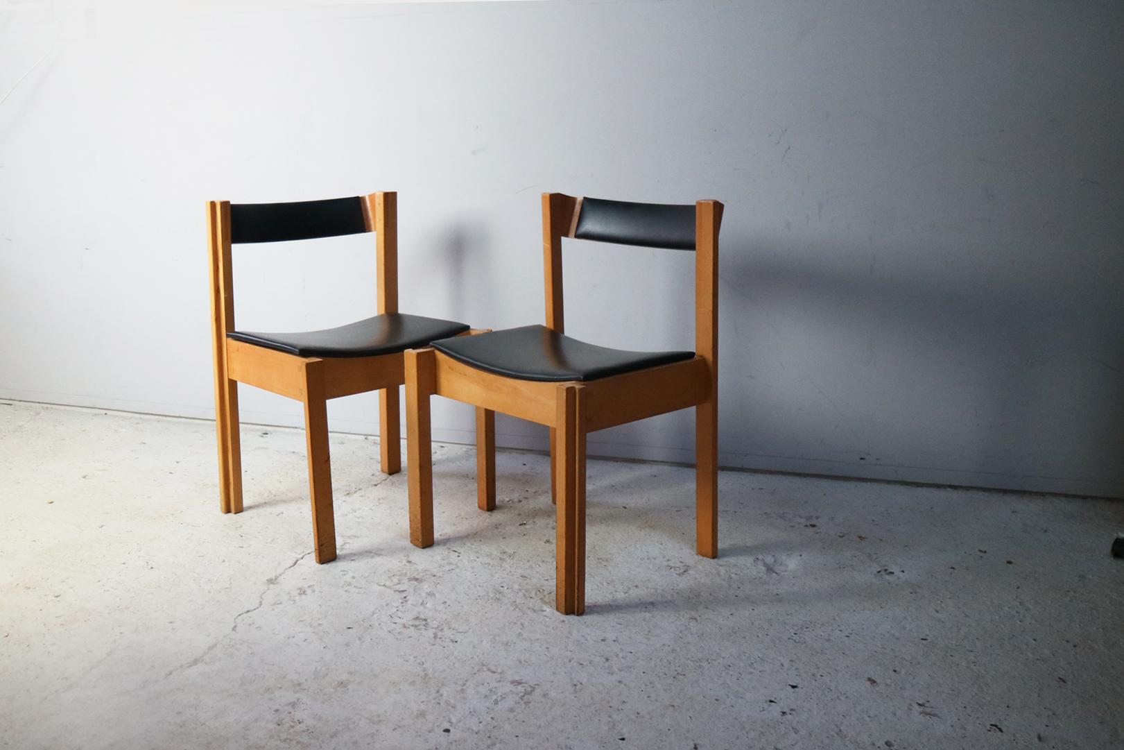 Mid-20th Century Set of 4 1960s Mid-Century Modern Clive Bacon Jigsaw Chairs For Sale