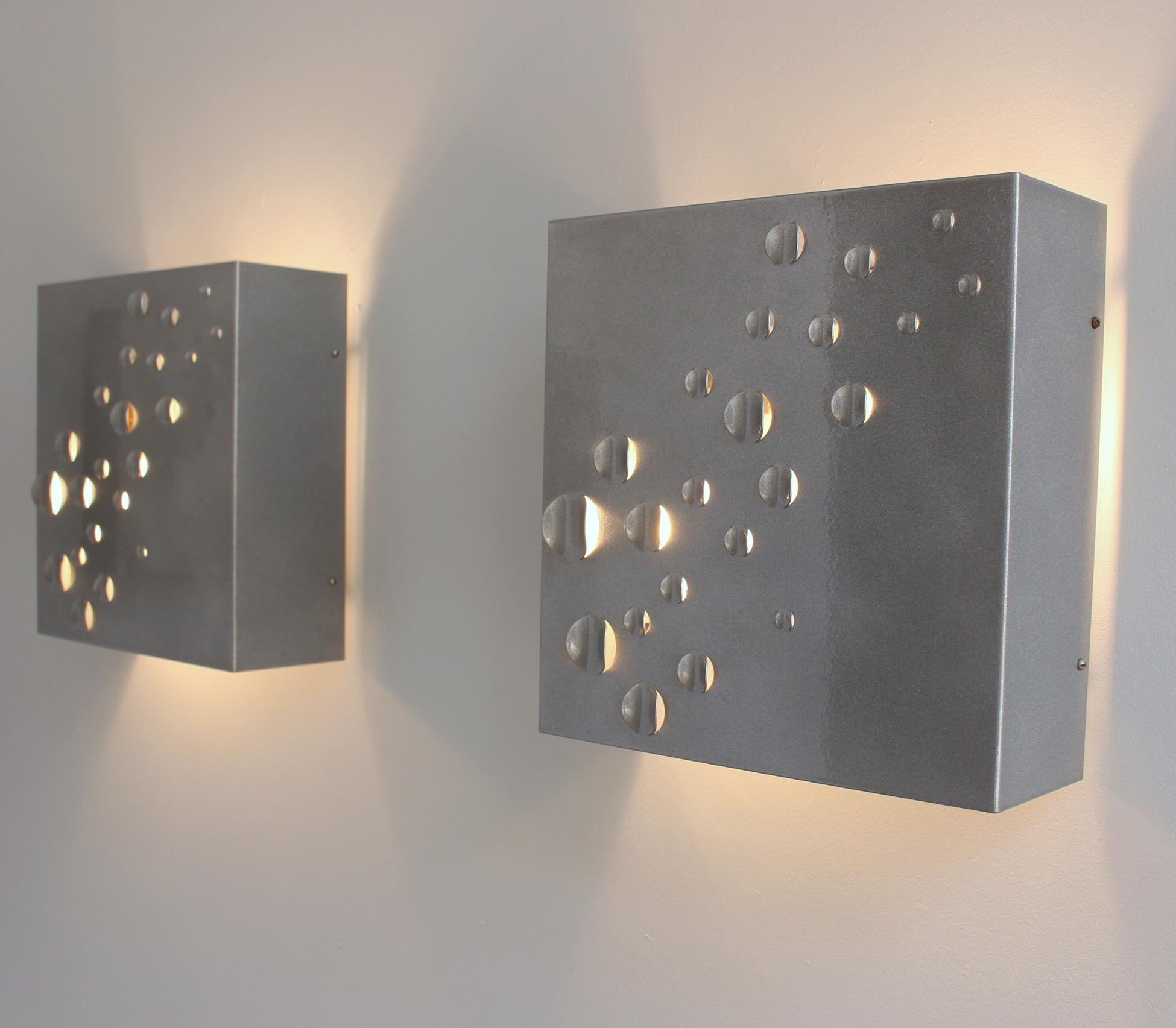 Acciaio Set di 4 lampade a gocce di pioggia del 1960 di Jelle Jelles per Raak in vendita