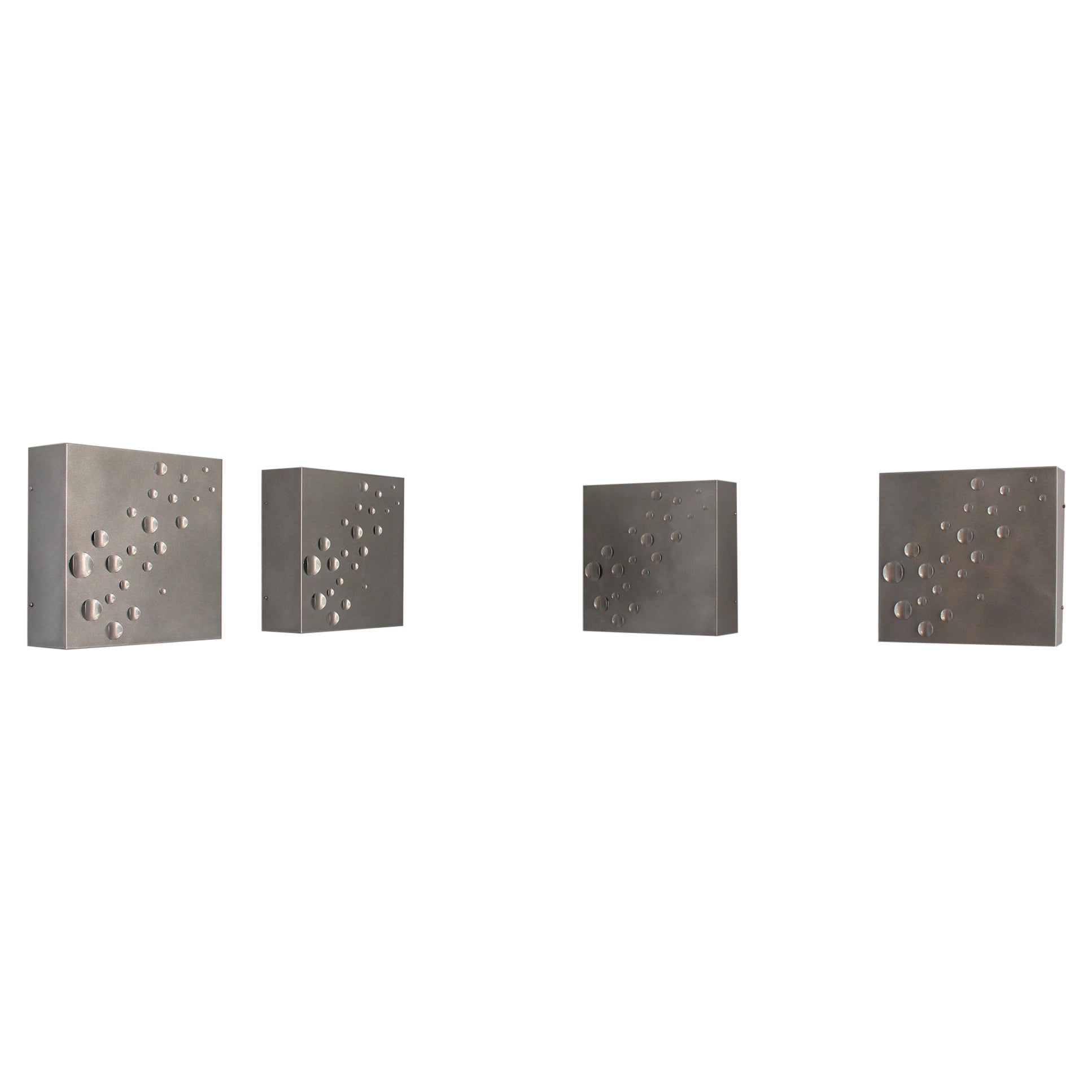 Ensemble de 4 appliques à gouttes de pluie des années 1960 par Jelle Jelles pour Raak en vente
