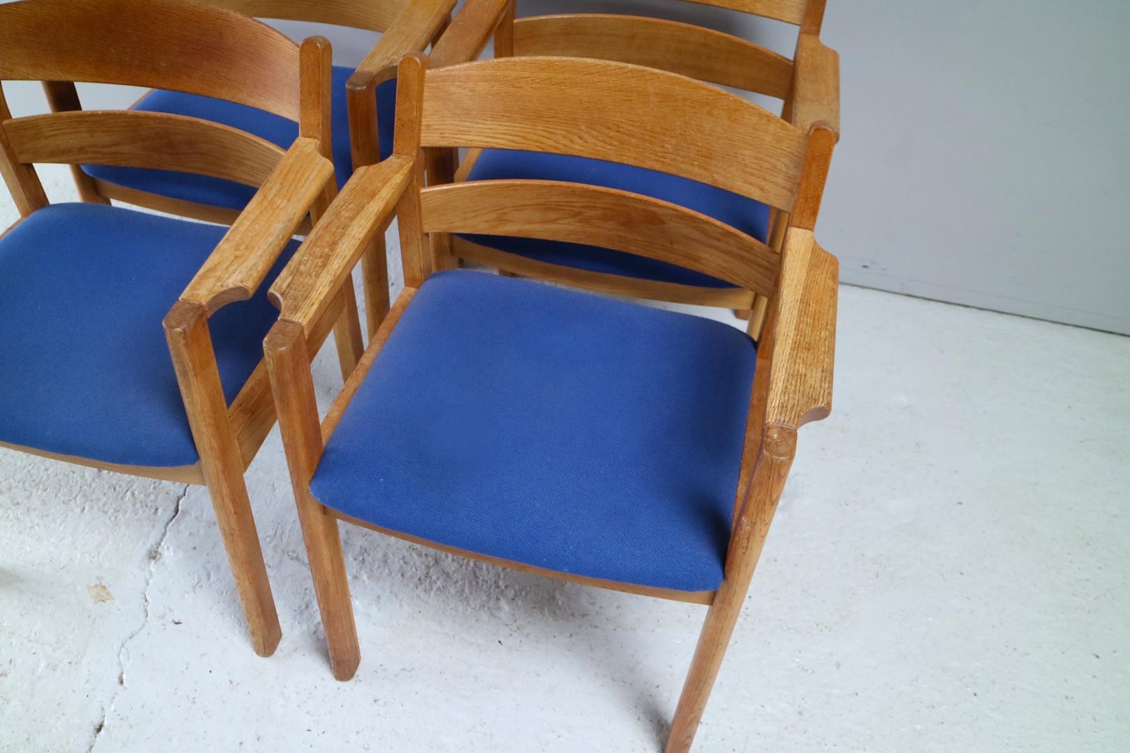 Scandinavian Modern Set of 4 1970s Danish Midcentury Chairs by F. D. B. Mobler For Sale