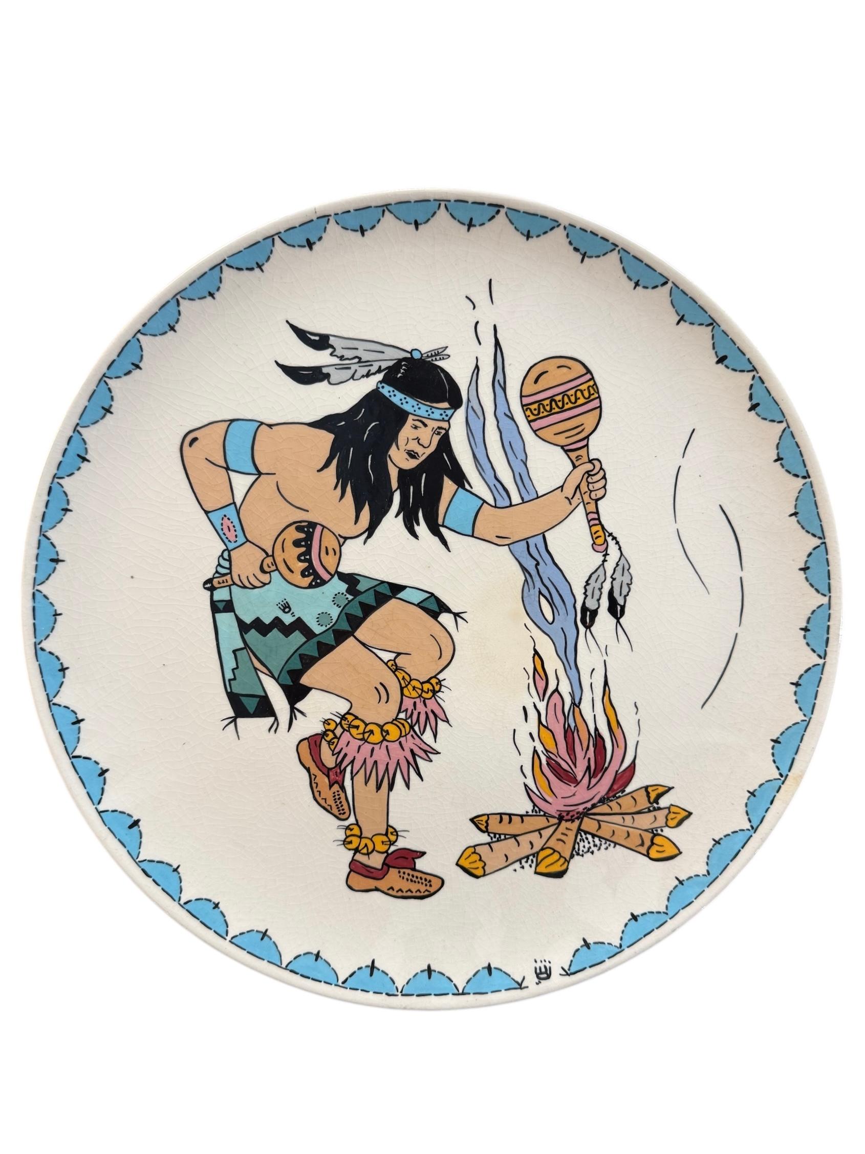 Set of 4 1970s Genevieve Golsh Tableware In Good Condition For Sale In Pasadena, CA