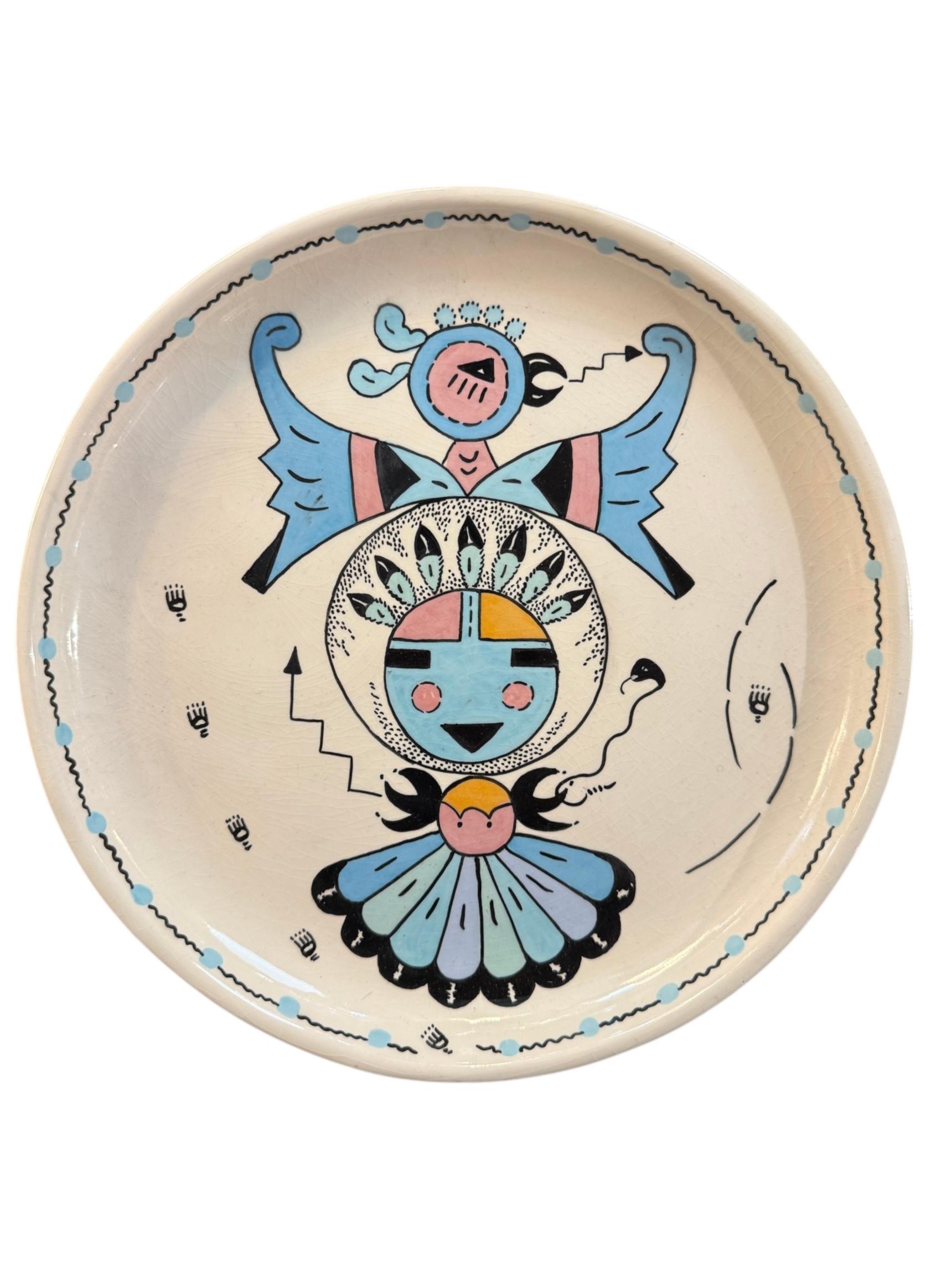 Ceramic Set of 4 1970s Genevieve Golsh Tableware For Sale