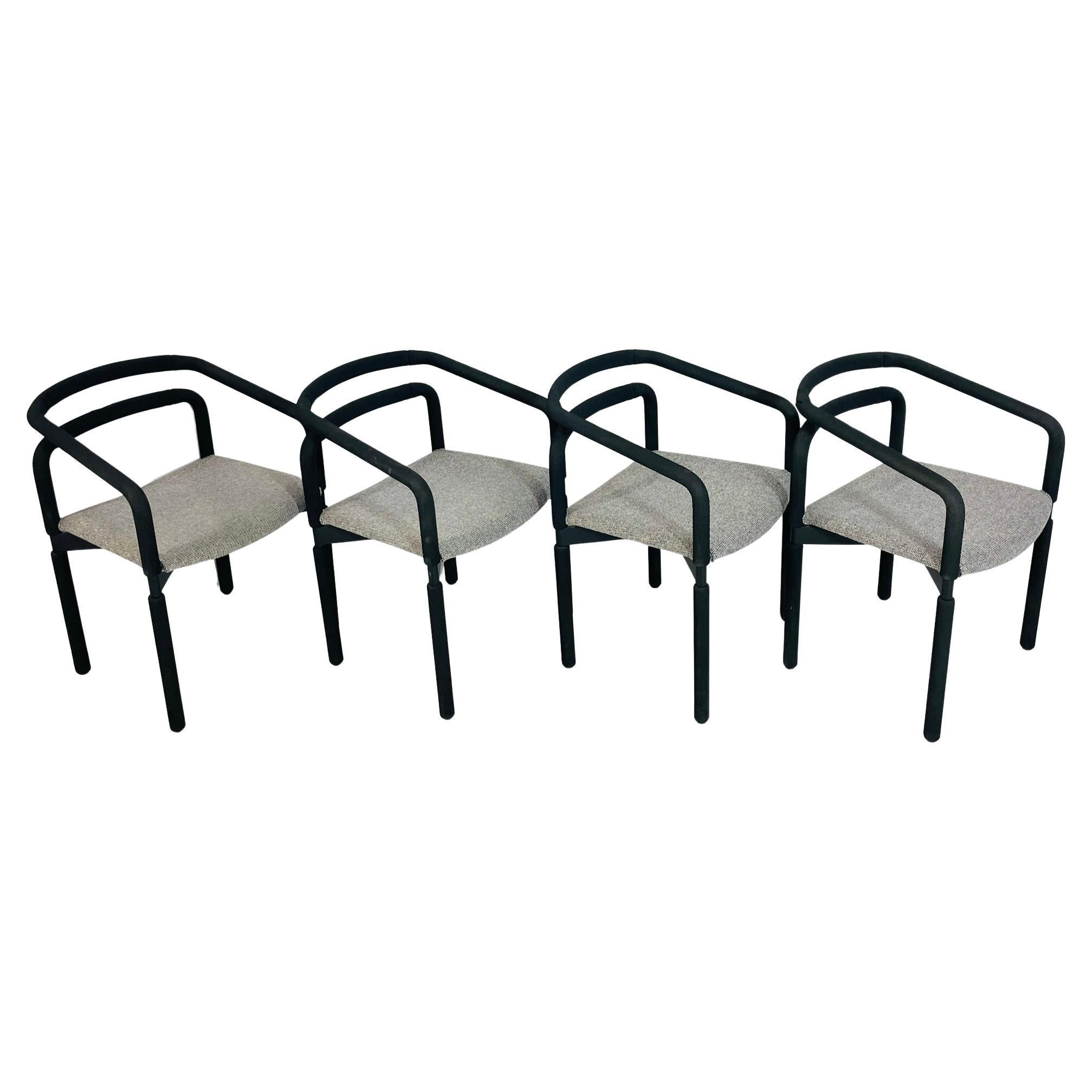 Set of 4 1980s "Rubber Chairs" by Brian Kane for Metropolitan Furniture