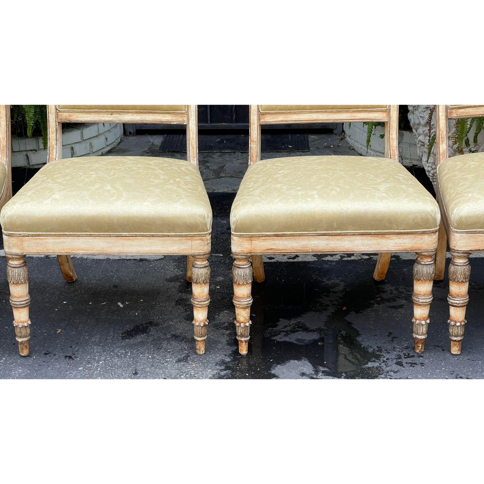 Set of 4, 19th C Style Charles Pollock Russian Imperial Dining Chairs For Sale 1