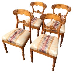 Set Of Four 19th Century Biedermeier Dining Room Chairs, Sweden