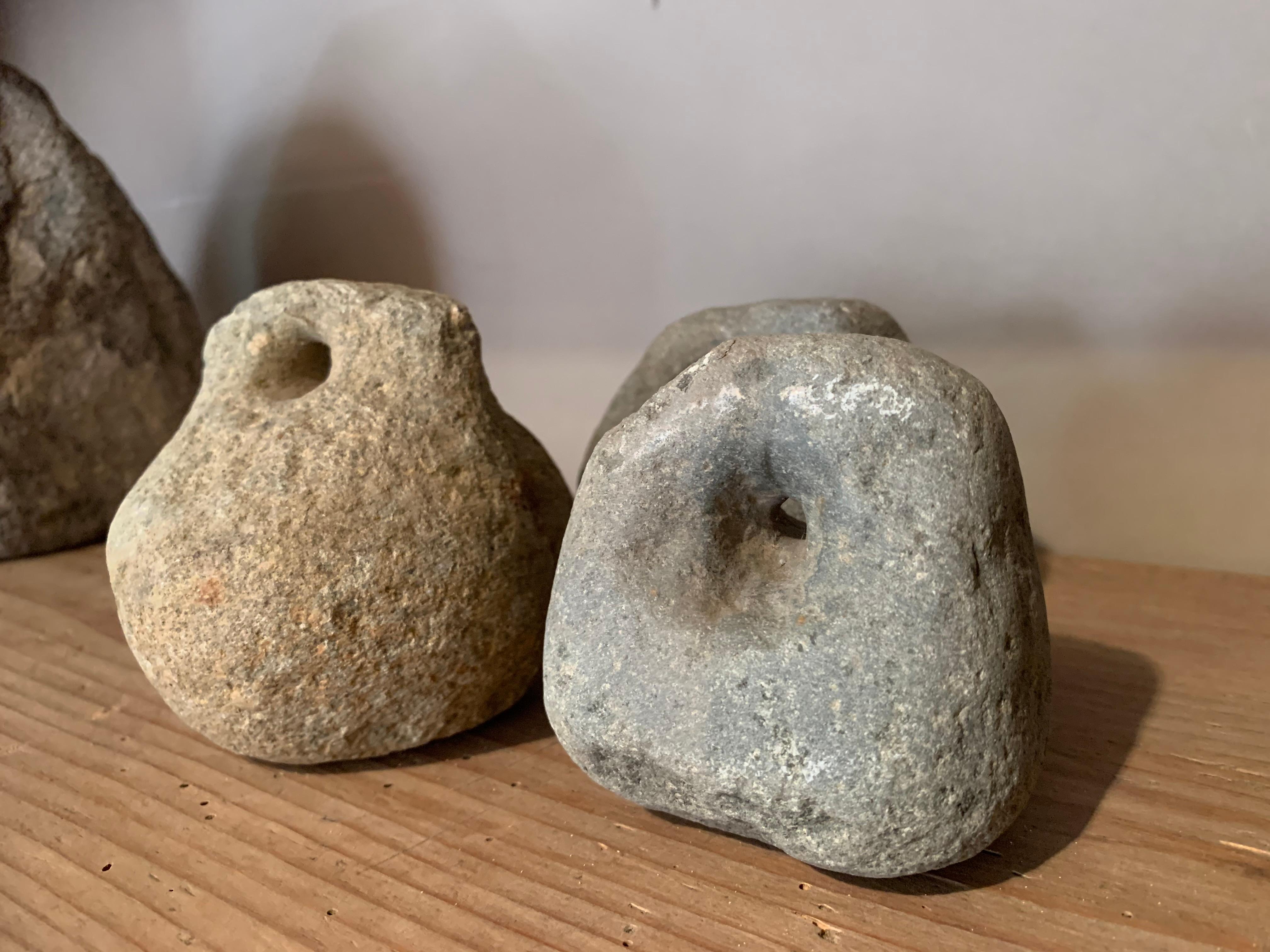 Qing Set of 4 19th Century Chinese Stone Weights